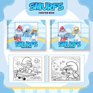 Livro para colorir - Smurfs
