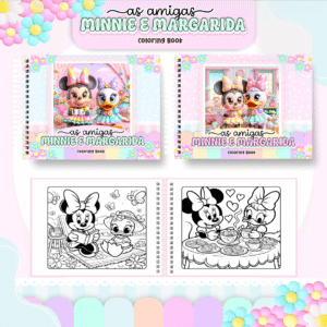 Livro para colorir - Minnie & Margarida