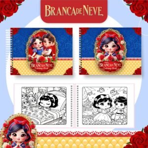 Livro para colorir - Branca de neve