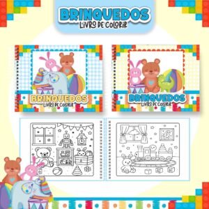 Livro para colorir - Brinquedos