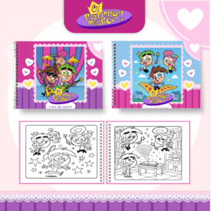 Livro para colorir - Padrinhos Mágicos