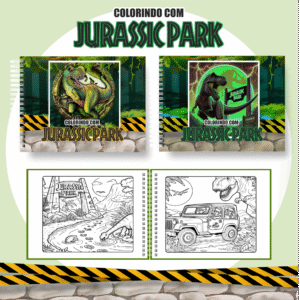 Livro para colorir - Jurassic Park